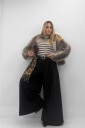 pelliccia con zip siberia